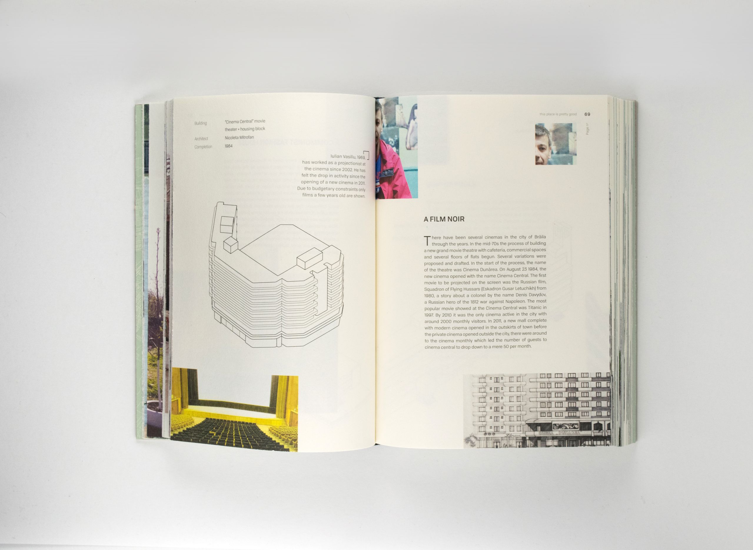 Spatial engagement with Brăila’s latency (book design) 