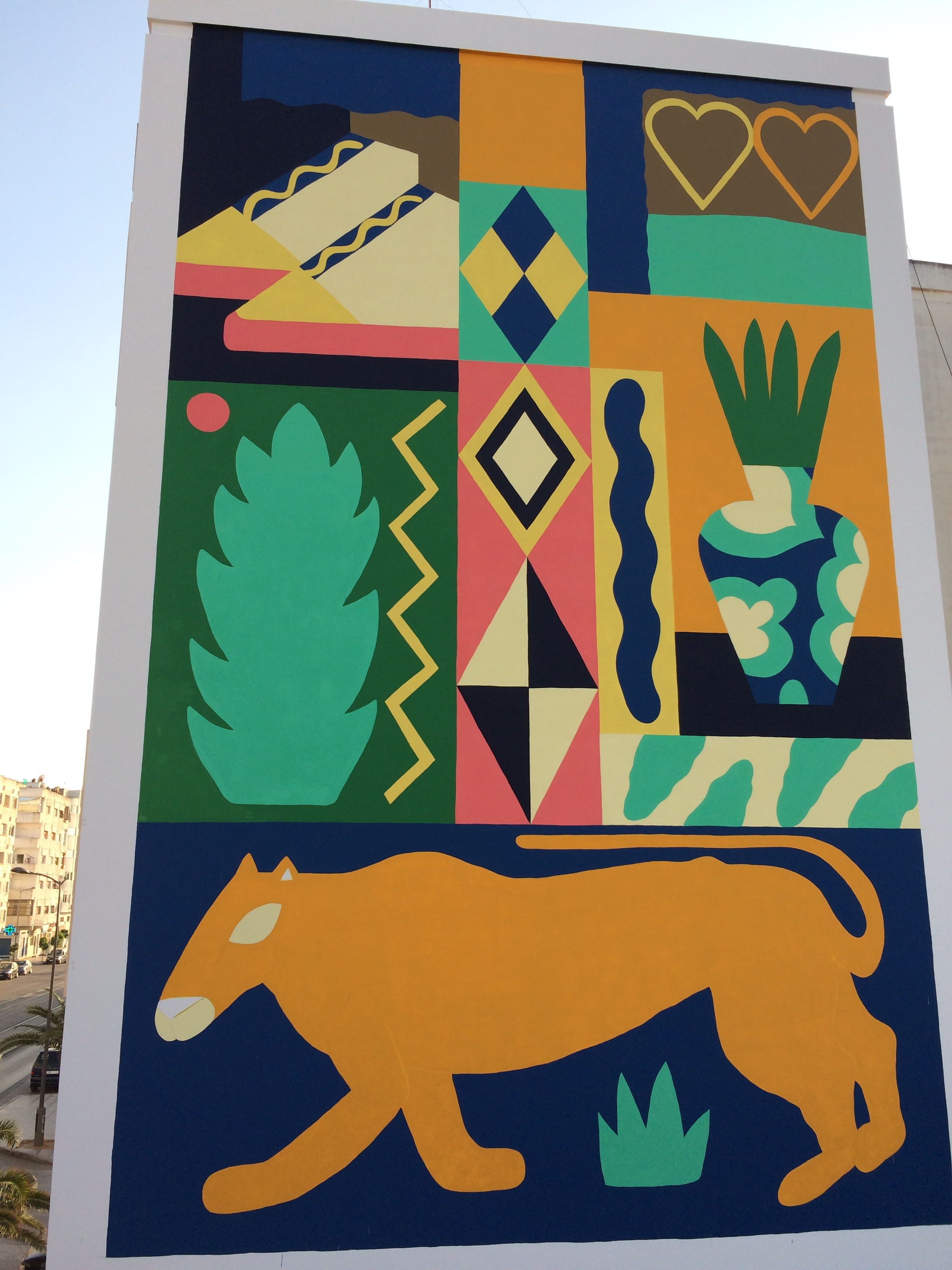 Mural pentru Jidar Mural Festival - Rabat, Maroc 